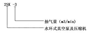 2SK型水環式真空泵的型号意義